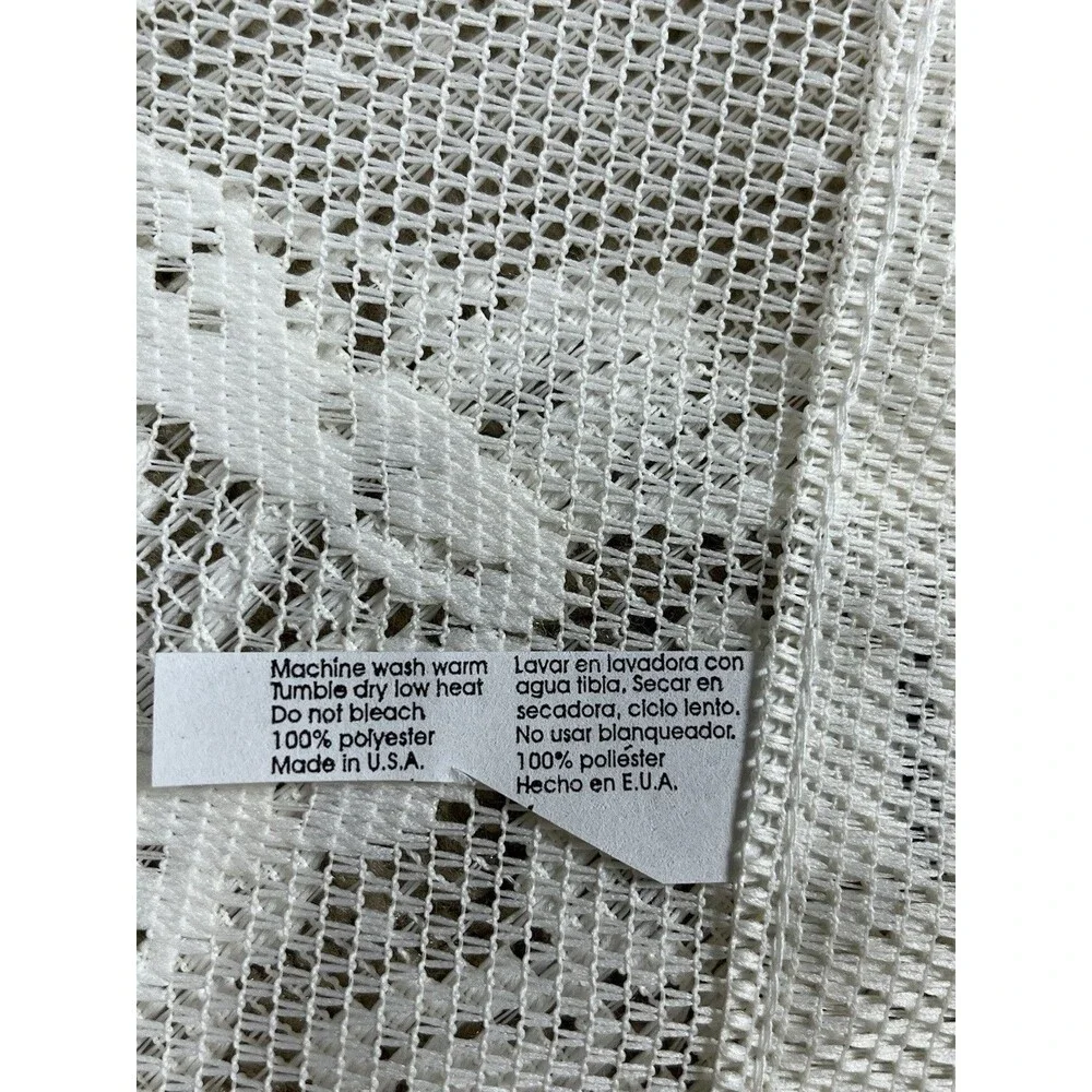 VTG Lace Curtain Valance 58X18